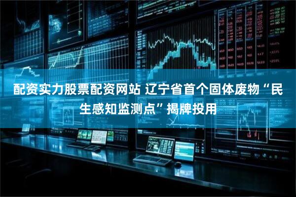 配资实力股票配资网站 辽宁省首个固体废物“民生感知监测点”揭牌投用